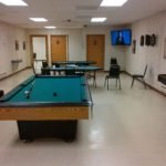 Recreation room at 12 Mile Lodge