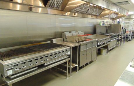 An interior image of the kitchens at Peace River.